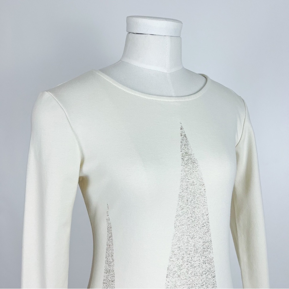 NWOT Art Deco Print Long-Sleeve Bodycon Dress | Size S